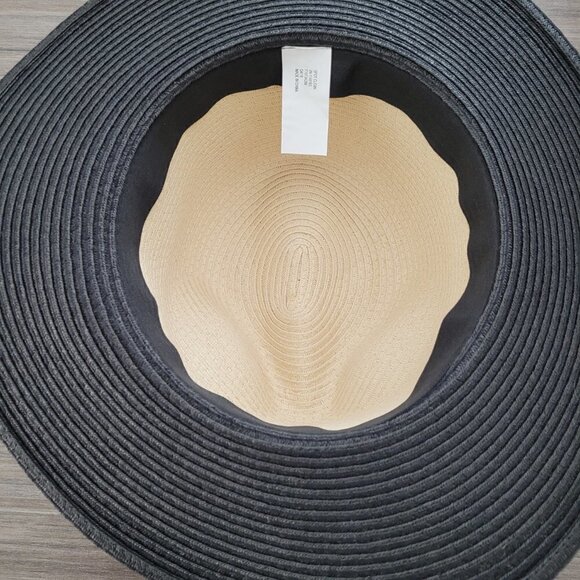 Paper Straw Panama Hat with Paper Straw Flowers - Picture 7 of 8